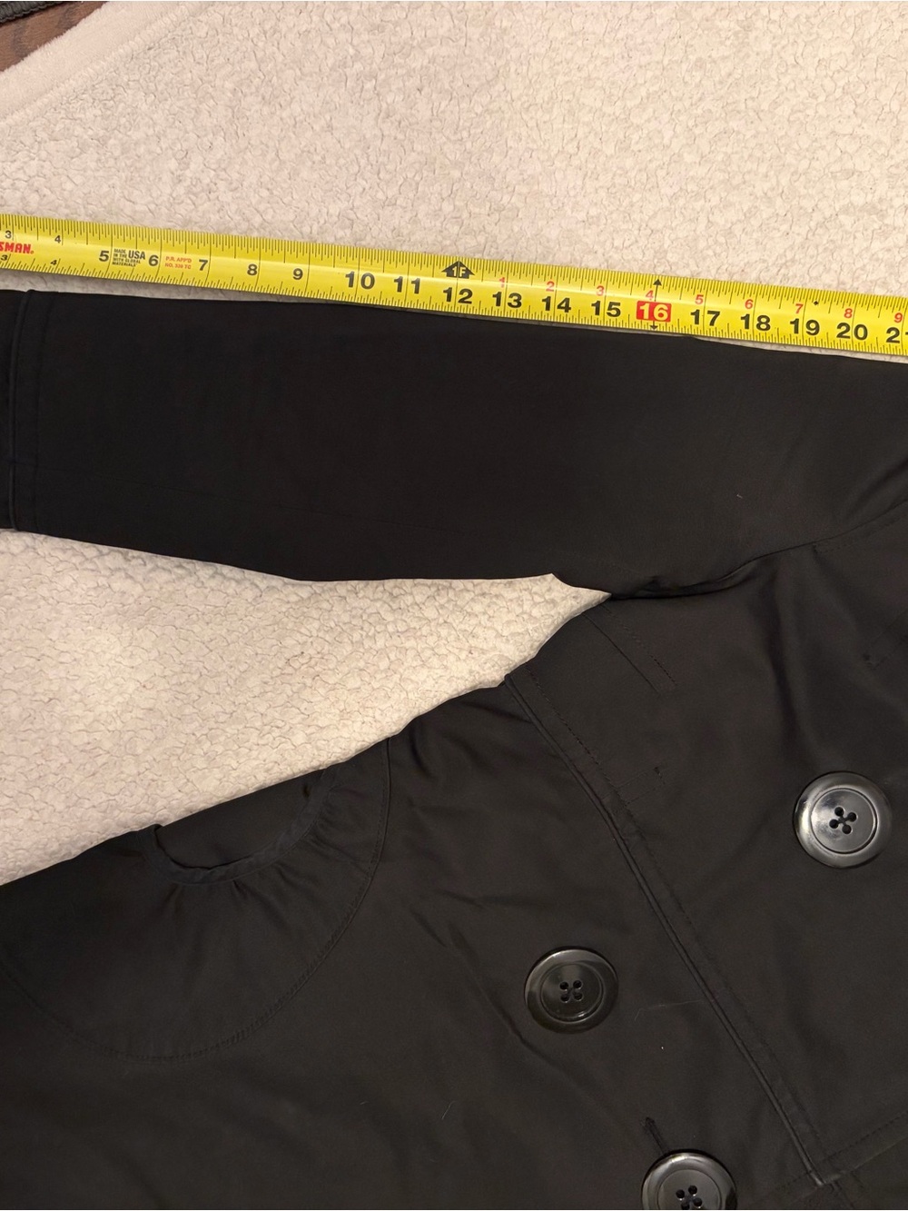 Soia & Kyo Black Double-Breasted Trench Coat - Picture 12 of 12